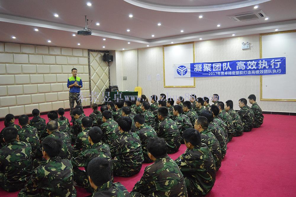 昱卓注塑模具在開展“凝聚團隊，高效執行”拓展訓練